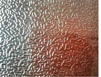 Orange peel aluminum foil