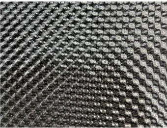 Black aluminum foil embossed with punctured holes